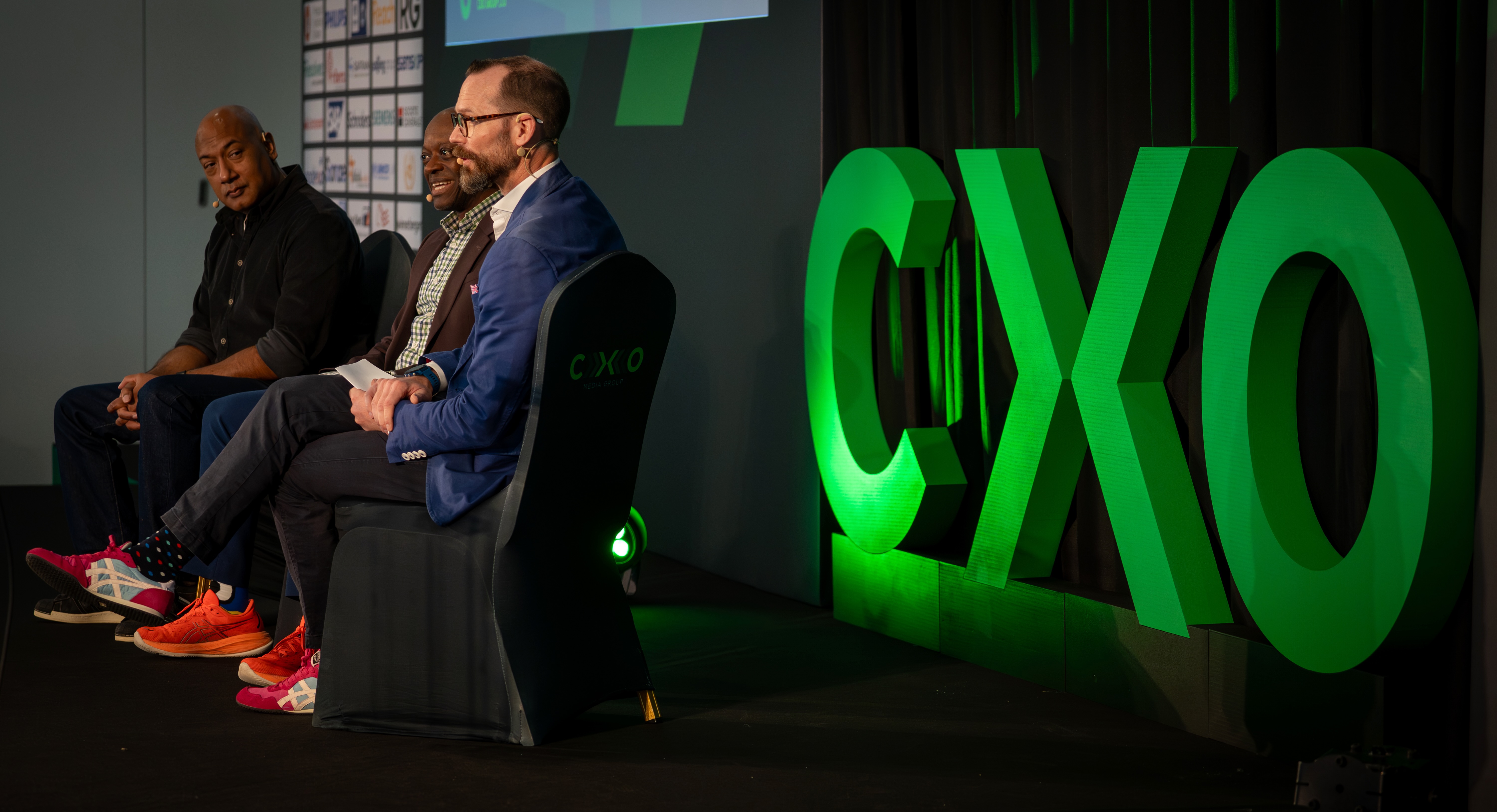 Brendan Ellis speaking on a CXO conference panel