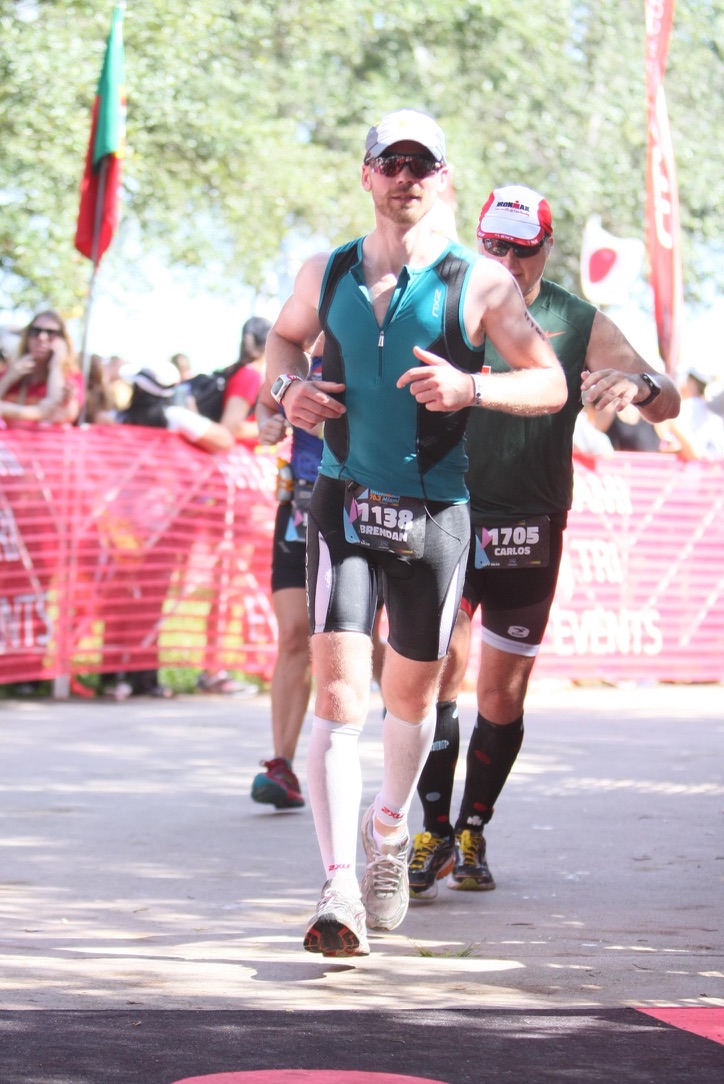 Brendan Ellis on the run course at Miami Ironman 70.3
